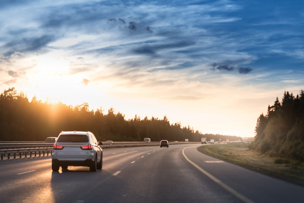 car on a highway