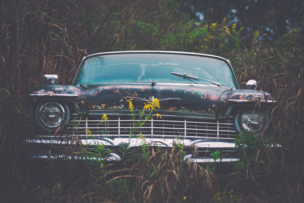 old unused car