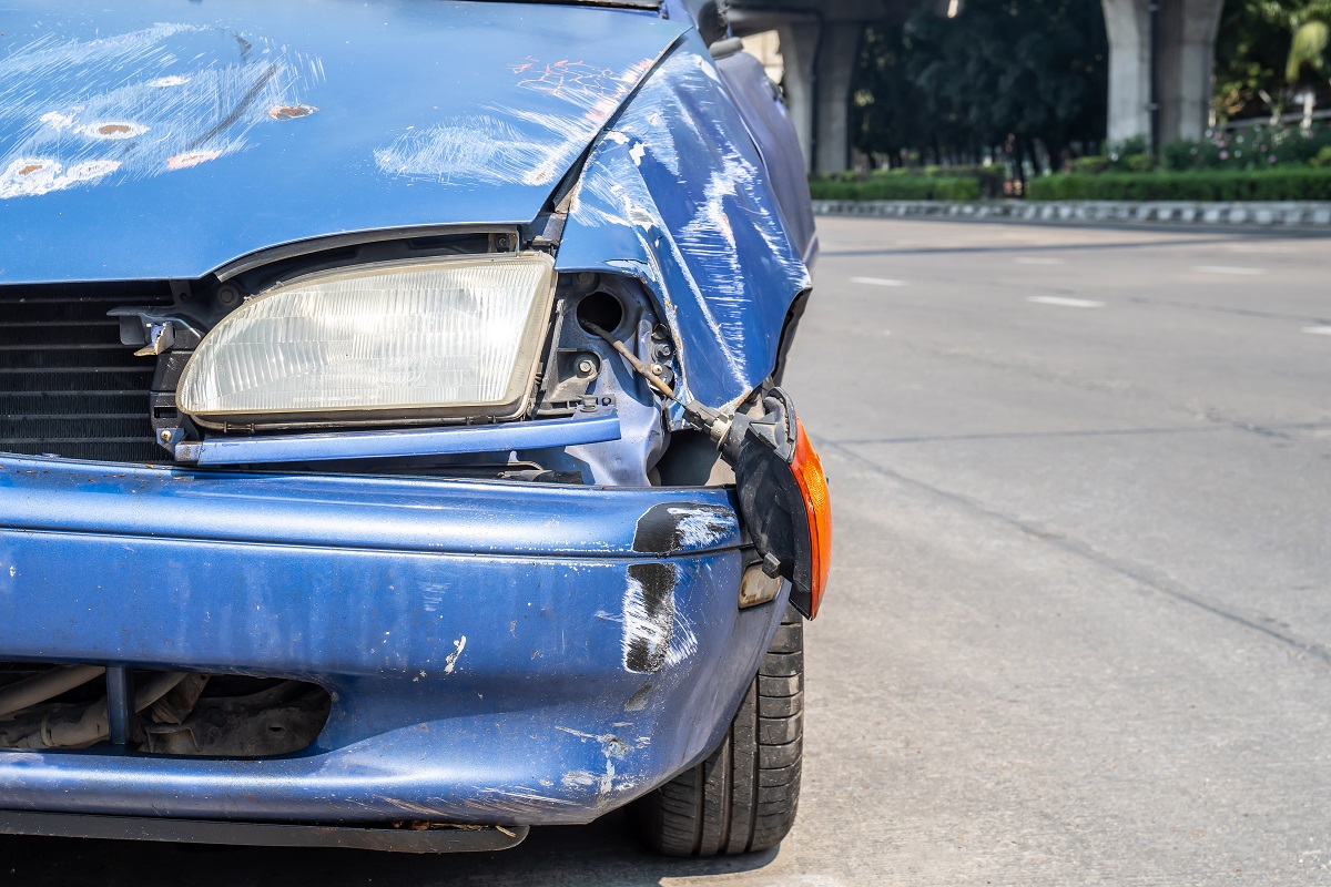 major bumper damage